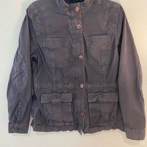 L.L. Bean  Women’s Utility Jacket with Brown Buttons and Internal Draw Strings